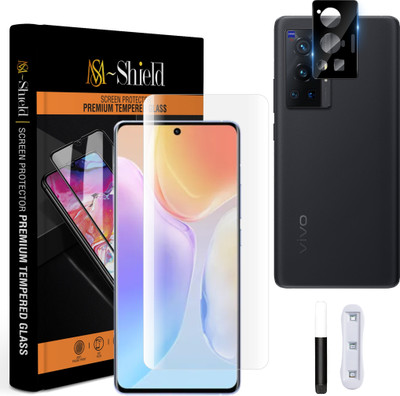 MS-Shield Edge To Edge Tempered Glass for Vivo X70 Pro, With Camera Lens Protector(Pack of 1)