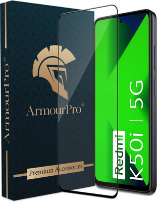 ArmourPro Edge To Edge Tempered Glass for Redmi K50i 5G, Redmi K50i, Mi K50i 5G(Pack of 1)