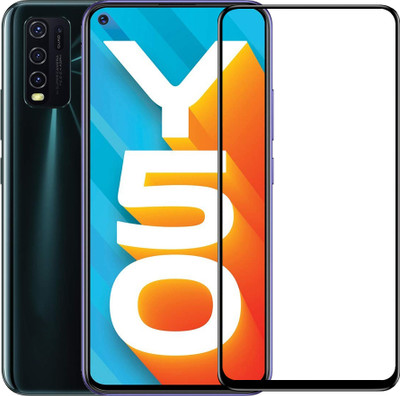 YOGKREETI Edge To Edge Tempered Glass for Vivo Y50(Pack of 1)