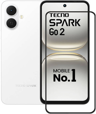 DSCASE Edge To Edge Tempered Glass for Tecno Spark Go 2, Tecno Spark Go2(Pack of 1)