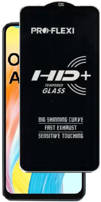 SM Styles Edge To Edge Tempered Glass for Oppo A18(Pack of 1)