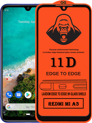 Laxdom Edge To Edge Tempered Glass for REDMI MI A3(Pack of 1)