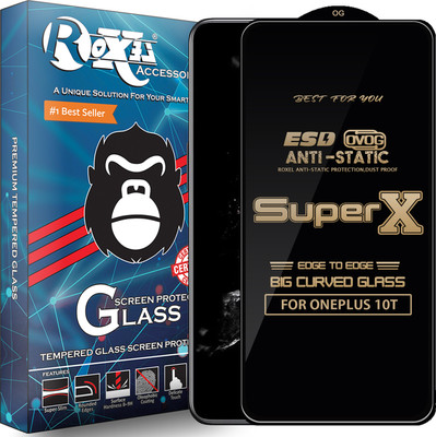 Roxel Edge To Edge Tempered Glass for ONEPLUS 10T(Pack of 1)