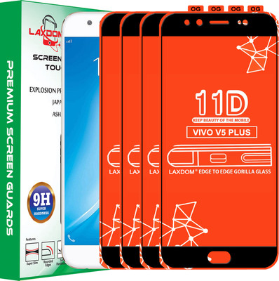 Laxdom Edge To Edge Tempered Glass for VIVO V5 PLUS(Pack of 4)