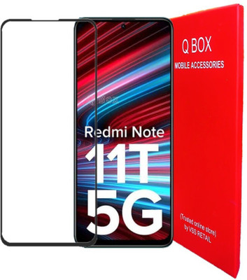 Q Box Edge To Edge Tempered Glass for Redmi Note 11 5G, Redmi Note 11T 5G, Poco M4 Pro 5G(Pack of 1)