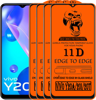 CYOR Edge To Edge Tempered Glass for VIVO Y20I(Pack of 4)