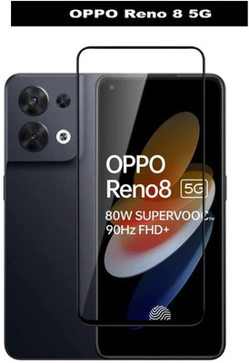 AKSHUD Edge To Edge Tempered Glass for OPPO Reno8 5G(Pack of 1)