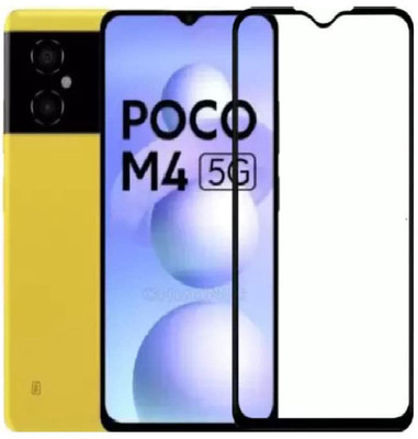 SM Styles Edge To Edge Tempered Glass for Xiaomi Poco M4 5G/Poco M4 5G(Pack of 1)