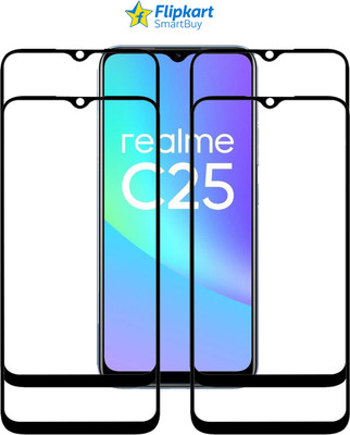 Flipkart SmartBuy Edge To Edge Tempered Glass for REALME C25(Pack of 4)