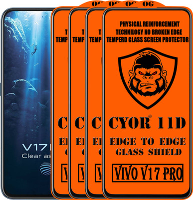 CYOR Edge To Edge Tempered Glass for VIVO V17 PRO(Pack of 4)