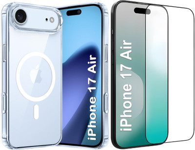 mobinix Edge To Edge Tempered Glass for iPhone 17 Air 5G, Premium Edge to Edge tempered Glass With Transparent Back Cover(Pack of 2)