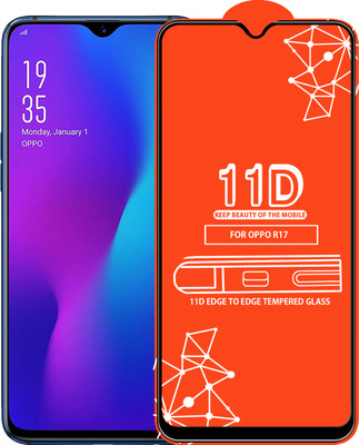 Qyist Edge To Edge Tempered Glass for Oppo R17(Pack of 1)