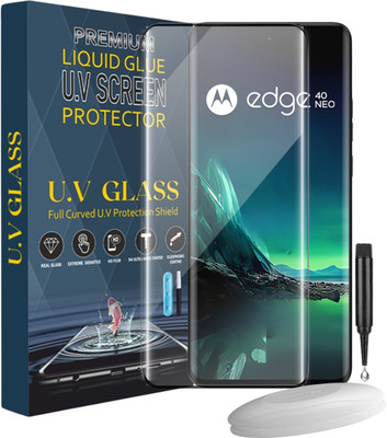 KWINE CASE Edge To Edge Tempered Glass for Motorola Edge 40 Neo, Moto Edge 40 Neo, Moto Edge 40 Neo 5G(Pack of 1)