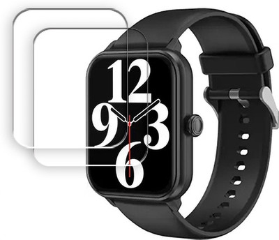 SOMTONE Edge To Edge Tempered Glass for DIZO Watch D2 with 1.91 inch SMARTWATCH SCREEN GUARD(Pack of 2)