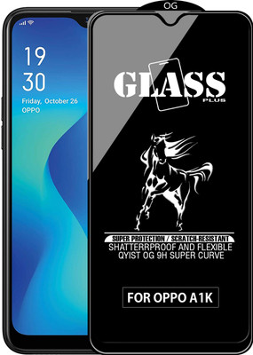 Qyist Edge To Edge Tempered Glass for OPPO A1K(Pack of 1)