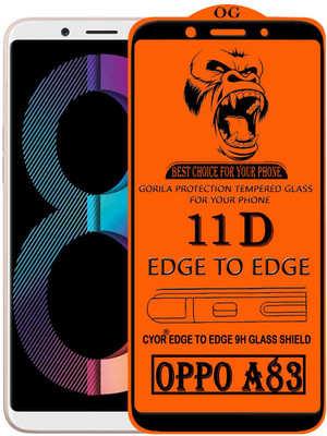 CYOR Edge To Edge Tempered Glass for Oppo A83(Pack of 1)