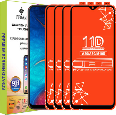 PFOAM Edge To Edge Tempered Glass for SAMSUNG GALAXY A30(Pack of 4)