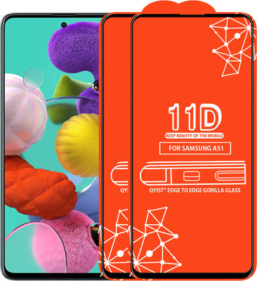 Qyist Edge To Edge Tempered Glass for Samsung Galaxy A51(Pack of 2)