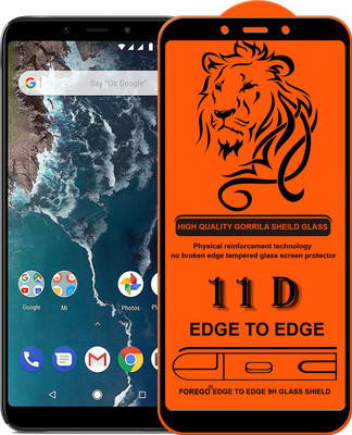Forego Edge To Edge Tempered Glass for Mi A2(Pack of 1)