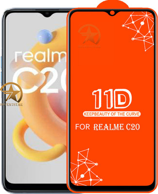 SEVEN7STAR Edge To Edge Tempered Glass for Realme C20(Pack of 1)