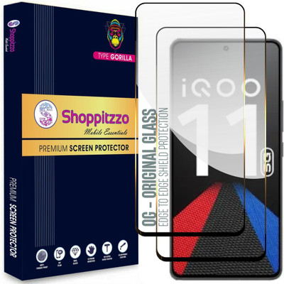Shoppitzzo Edge To Edge Tempered Glass for iQOO 11 5G | iQOO Neo 7 Pro 5G | iQOO Neo 7 5G | iQOO 9T 5G (6.78 Inch)(Pack of 2)