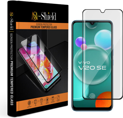 MS-Shield Edge To Edge Tempered Glass for Vivo V20 SE(Pack of 1)