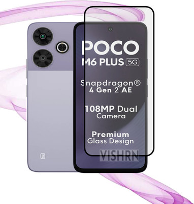 NEXZONE Edge To Edge Tempered Glass for POCO M6 Plus 5G(Pack of 1)