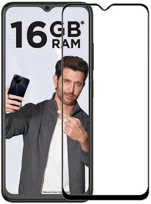 FwellT Edge To Edge Tempered Glass for Itel S23/itel P40/itel A60s(Pack of 1)
