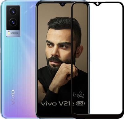 SEVEN7STAR Edge To Edge Tempered Glass for VIVO V21E 5G(Pack of 1)
