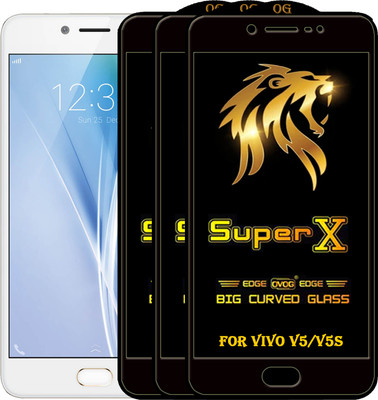 PFOAM Edge To Edge Tempered Glass for Vivo V5(Pack of 3)