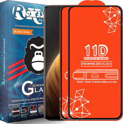 Roxel Edge To Edge Tempered Glass for Infinix Zero 5G 2023(Pack of 2)
