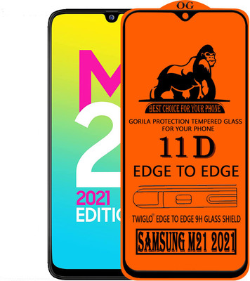 TWIGLO Edge To Edge Tempered Glass for SAMSUNG M21 2021(Pack of 1)