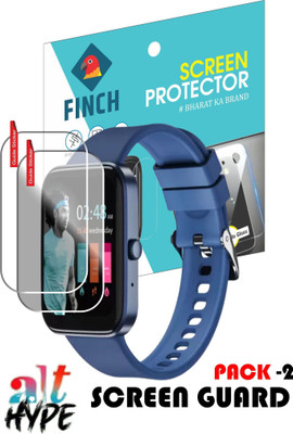 Olonga Edge To Edge Tempered Glass for alt Hype smartwatch(Pack of 2)