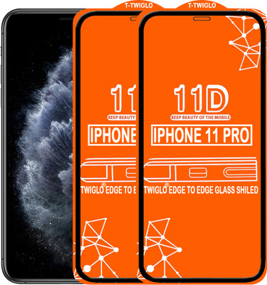 TWIGLO Edge To Edge Tempered Glass for IPHONE 11 PRO(Pack of 2)