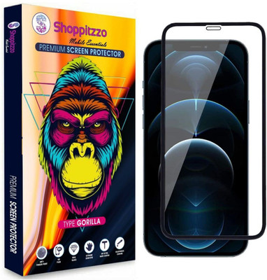 Shoppitzzo Edge To Edge Tempered Glass for iPhone 12 Mini (5.4 Inch)**NeoShield**Millitary Grade-Anti Explosion-Tempered Glass/Full Screen Coverage-Edge to Edge/9H Hardness/With Easy Installation Kit(Pack of 1)
