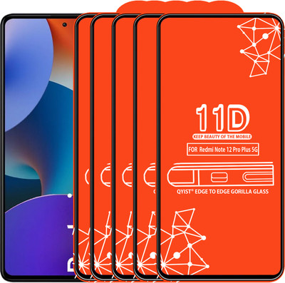 Qyist Edge To Edge Tempered Glass for Redmi Note 12 Pro Plus 5G(Pack of 5)