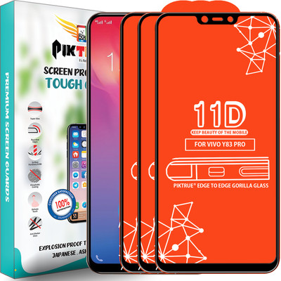 PikTrue Edge To Edge Tempered Glass for Vivo Y83 Pro(Pack of 3)
