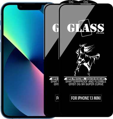 Qyist Edge To Edge Tempered Glass for IPHONE 13 MINI(Pack of 2)