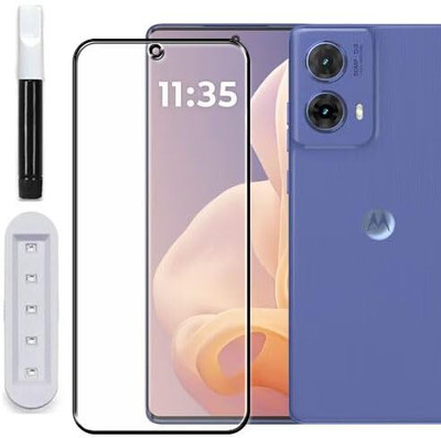 LIKEDESIGN Edge To Edge Tempered Glass for Motorola G85 5G(Pack of 1)