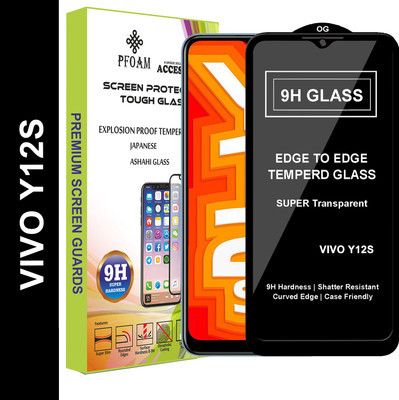 PFOAM Edge To Edge Tempered Glass for VIVO Y12S(Pack of 1)