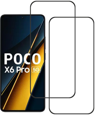 KARTRAY Edge To Edge Tempered Glass for Poco X6 Pro 5G(Pack of 2)
