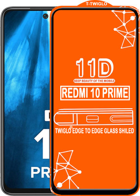 TWIGLO Edge To Edge Tempered Glass for REDMI 10 PRIME(Pack of 1)