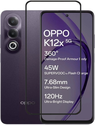 Flipkart SmartBuy Edge To Edge Tempered Glass for OPPO K12x 5G, Oppo K12x 5G, OPPO K12x(Pack of 1)