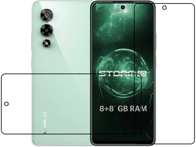 ARMORX Edge To Edge Tempered Glass for LAVA STORM smart mobile Impossible tempered glass LAVA STORM 5G(Pack of 2)