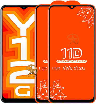 SEVEN7STAR Edge To Edge Tempered Glass for VIVO Y12G(Pack of 2)