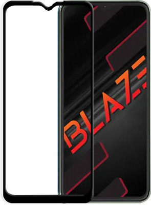 GLOBAL NOMAD Edge To Edge Tempered Glass for LAVA Blaze(Pack of 1)