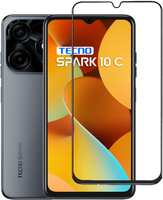 INFINITYWORLD Edge To Edge Tempered Glass for Tecno Spark 10C(Pack of 1)