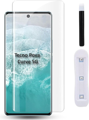 BRENZZ Edge To Edge Tempered Glass for Tecno Pova Curve 5G, Tecno Pova Curve(Pack of 1)