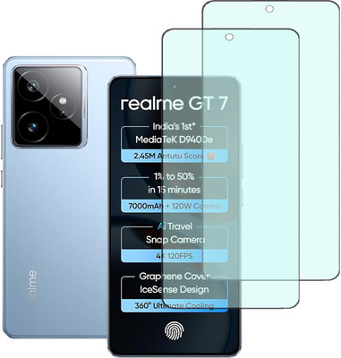 KARTRAY Edge To Edge Tempered Glass for Realme GT 7 5G, Matte Tempered Glass(Pack of 2)