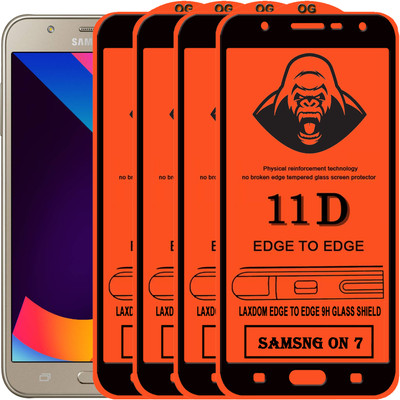 Laxdom Edge To Edge Tempered Glass for Samsung Galaxy On7(Pack of 4)